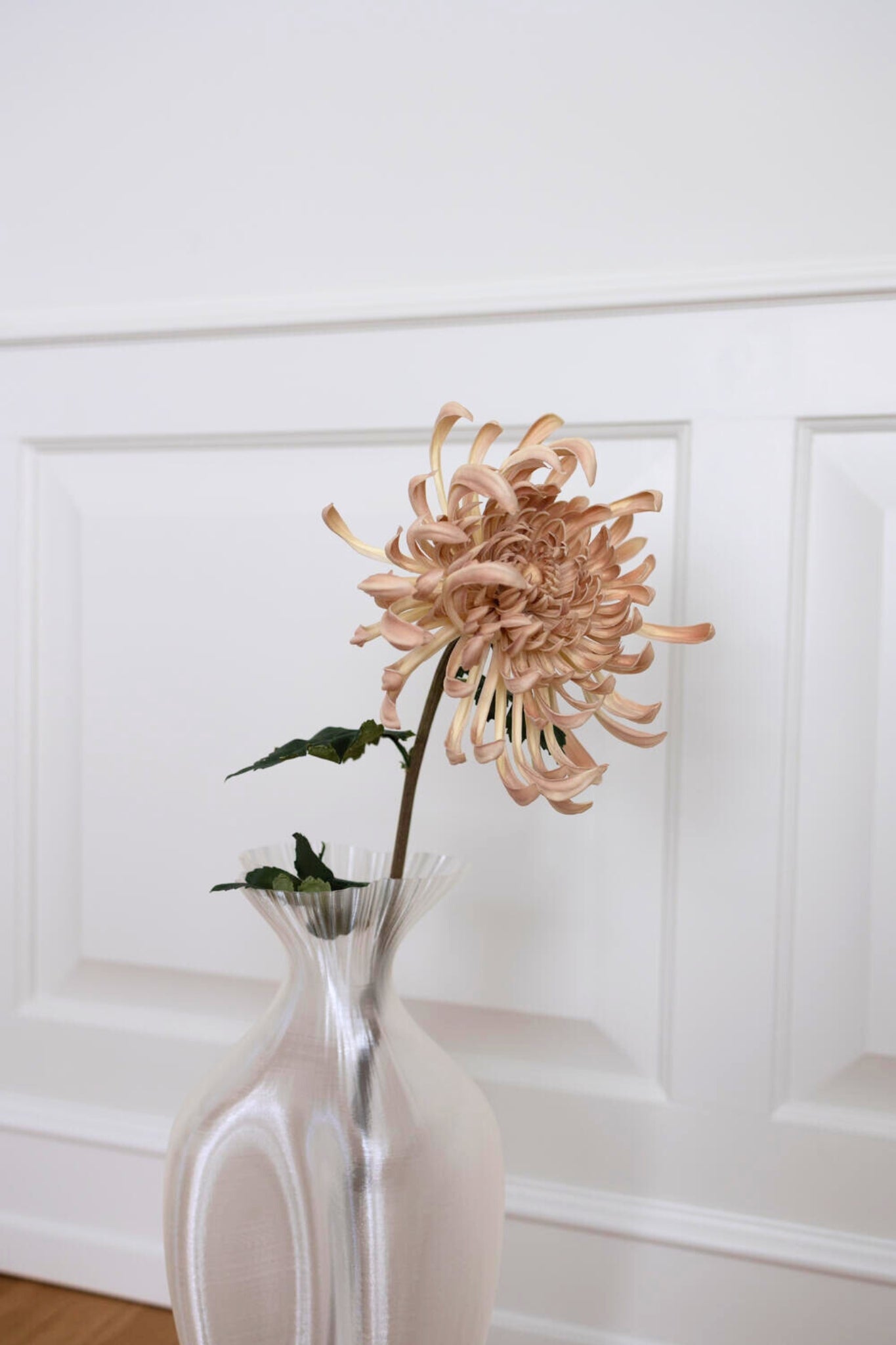 Kunstig Chrysanthemum - beige